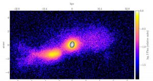 First ever photo proof of powerful jet emerging from colliding galaxies