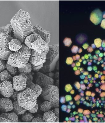 Researchers use electrostatic charge to assemble particles into materials mimicking gemstones salt scaled