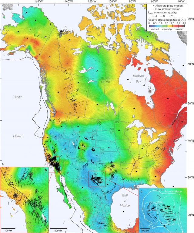 Seismic map of North America reveals geologic clues earthquake hazards Seismic map of North America reveals geologic clues earthquake hazards