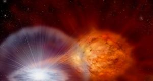 Class of stellar explosions found to be galactic producers of lithium