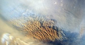 Electrically charged dust storms drive Martian chlorine cycle
