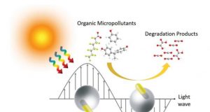 Janus nanorods convert light to heat that can destroy pollutants in water