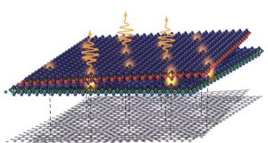 Particles trapped in twisted materials and quantum fingerprints identified