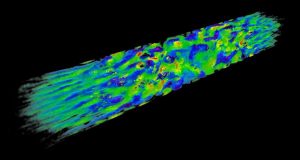 Shock waves created in the lab mimic astrophysical particle accelerators powered by exploding stars