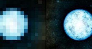 Gamma ray telescopes measure diameters of distant stars