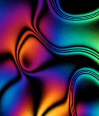 Liquid crystals create easy to read color changing sensors
