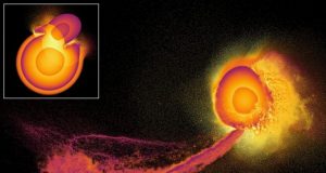 Supercomputer reveals atmospheric impact of gigantic planetary collisions