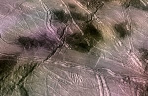 A 70 degree shift on Jupiters icy moon Europa was the last event to fracture its surface