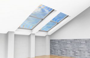 Glass like wood insulates heat is tough blocks UV and has wood grain pattern