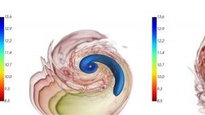 Unequal neutron star mergers create unique bang in simulations