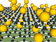 Floating graphene on a sheet of calcium atoms