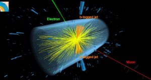 Evidence of top quarks in collisions between heavy nuclei