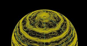 New 3 D model could explain the formation of a hexagon storm on Saturn