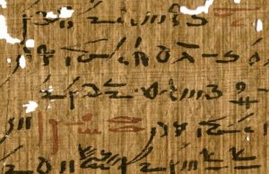 Red and black ink from Egyptian papyri unveil ancient writing practices 1