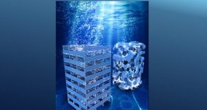 3 D printed electrodes free the gas