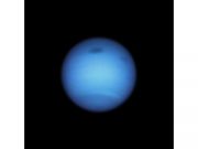 Dark storm on neptune reverses direction possibly shedding a fragment