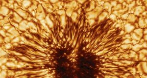 Solar telescope releases first image of a sunspot