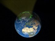 Energy from solar wind favors the north