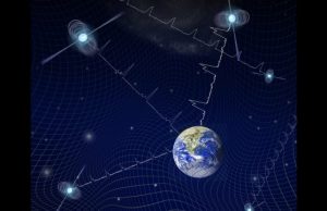 Galaxy sized observatory sees potential hints of gravitational waves