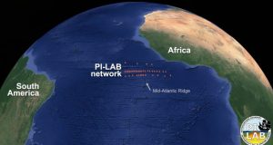 Geological phenomenon widening the Atlantic Ocean