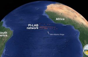 Geological phenomenon widening the Atlantic Ocean
