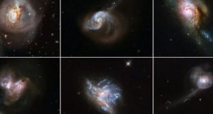 Hubble showcases six beautiful galaxy mergers