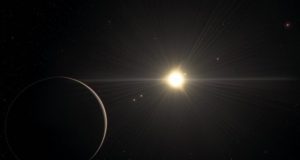 Puzzling six exoplanet system with rhythmic movement challenges theories of how planets form