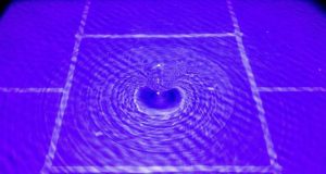 Backreaction observed for first time in water tank black hole simulation