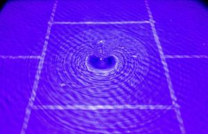 Backreaction observed for first time in water tank black hole simulation