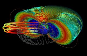 How do electrons close to Earth reach almost the speed of light