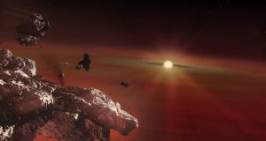 Vaporised crusts of Earth like planets found in dying stars