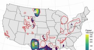 More than 500000 Americans live within 3 miles of natural gas flares