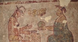 Mural shows earliest known record of salt being sold at a marketplace in the Maya region
