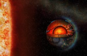 Volcanoes might light up the night sky of this exoplanet