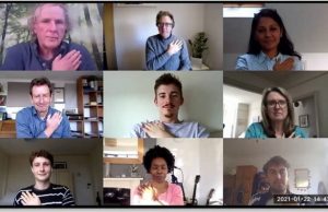 Hand signals improve video meeting success