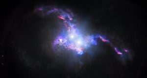 Hubble spots double quasars in merging galaxies